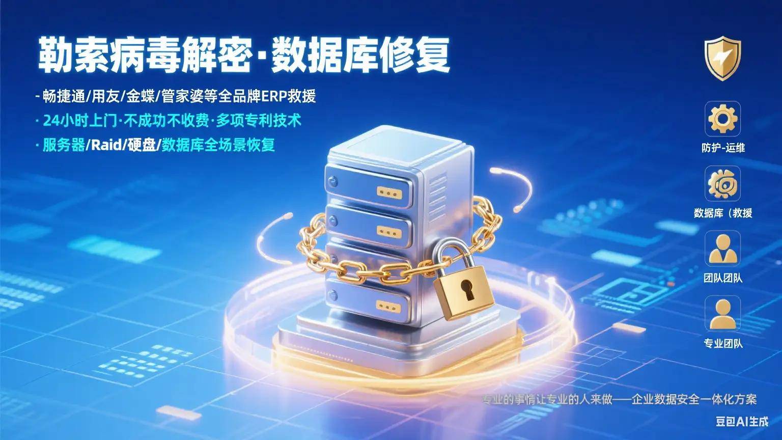【企业级勒索病毒数据救援·零丢失】